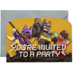 Lego Batman Movie Characters Invitations (Pack of 8)