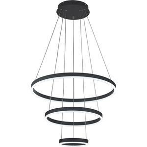 Modern 3 Ring Aluminum Round Hanging LED Pendant Light