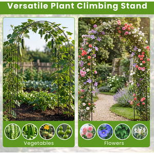 Garden Arbor with Ground Stakes