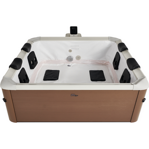 Mspa Frame Amber Aero Plus Square Hot Tub Jet and Bubble 6 Bathers Spa