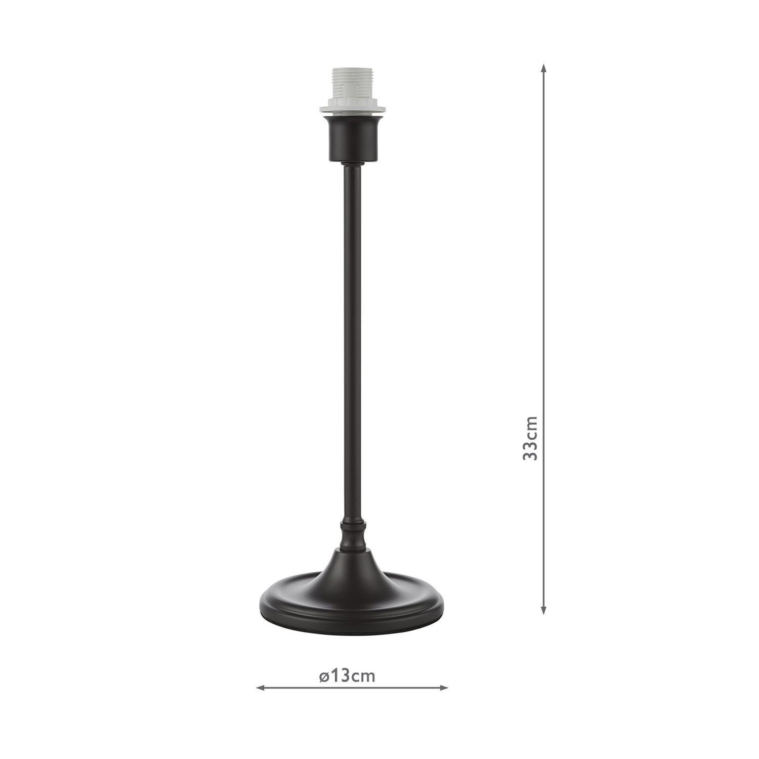 Dar Padme Table Lamp Matt Black