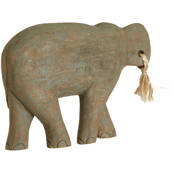 Fidra Mango Wood Elephant Sculpture