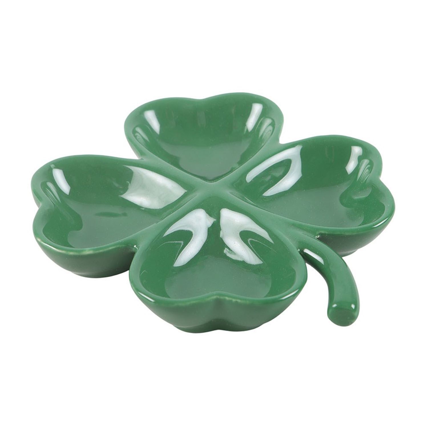  - Something Different Four Leaf Clover Trinket Tray Green (One Size) - Image 3