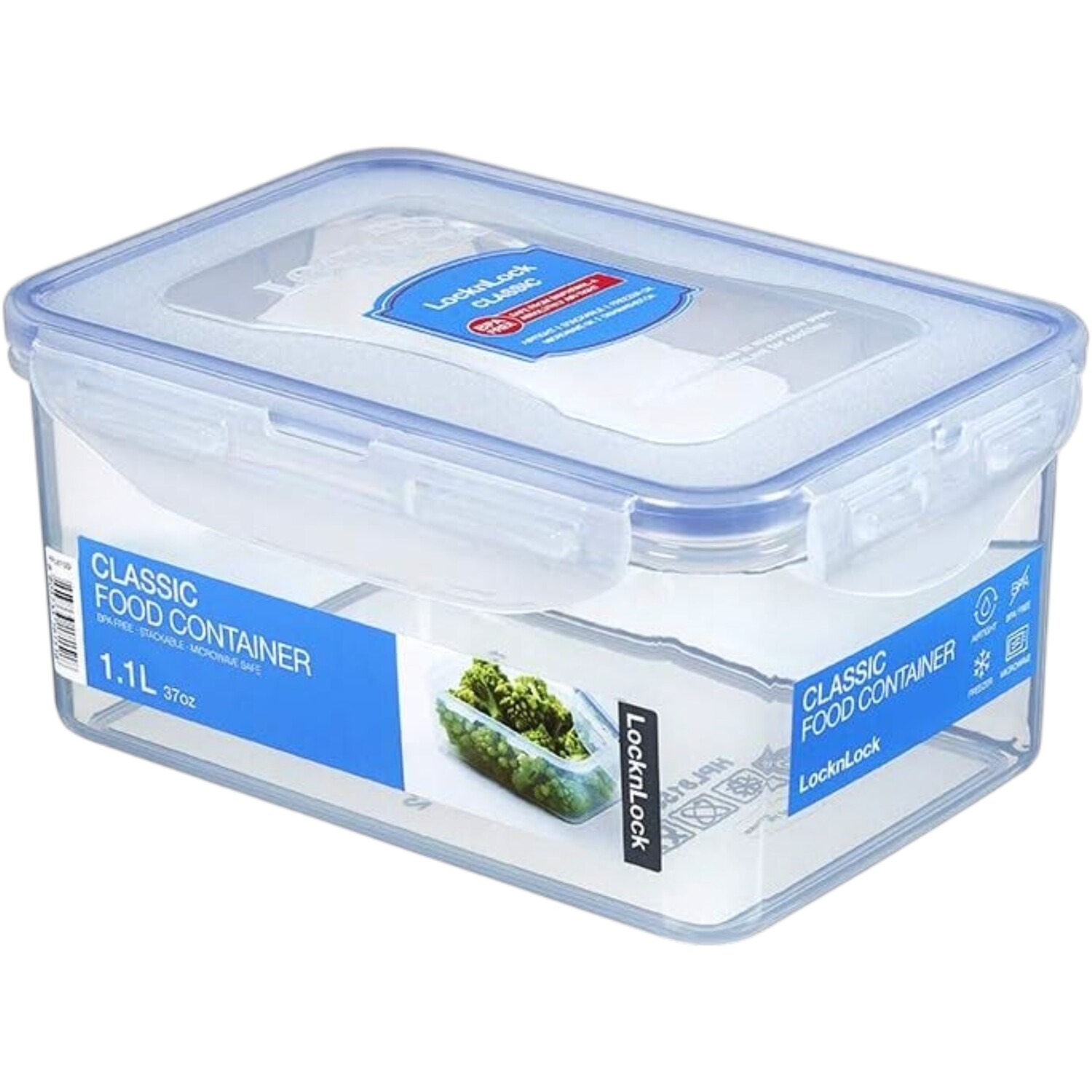 Locknlock Rectangular Storage Container 2.6L - Clear / 1.1L