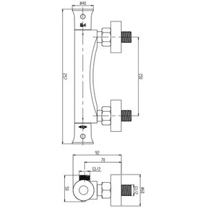 Essentials Thermostatic Bar Mixer Shower