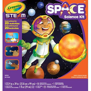 Crayola STEAM Solar System Science Kit - Build and Colour Planets, Ages 7+