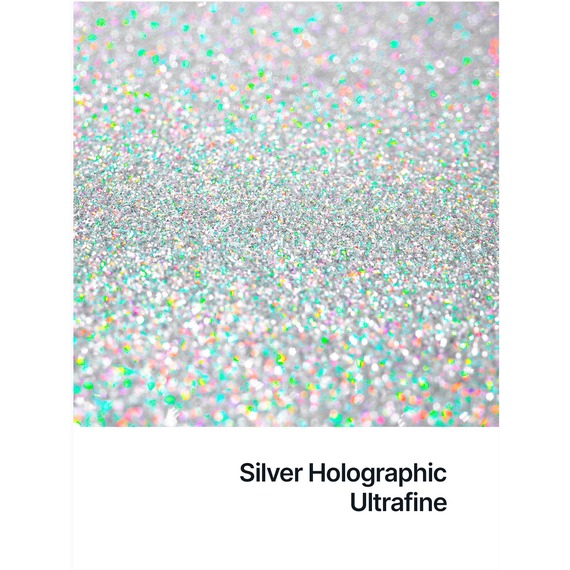 Hemway Glitter Paint Additive, Silver Holographic Ultrafine Size 100g