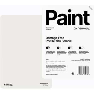 Hemway Exterior Matt Acrylic Paint A5 Peel and Stick Sample