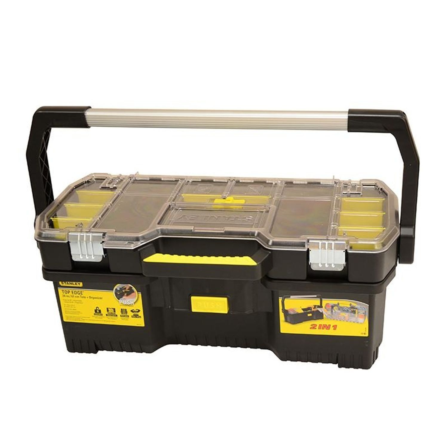 Stanley Hand Tools Toolbox With Tote Tray Organiser - Multi Colour