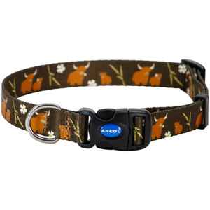 Soho Highland Cow Dog Collar