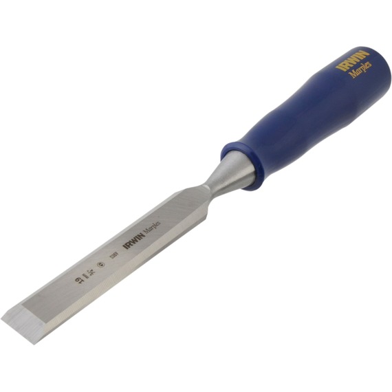 IRWIN Marples M444 3-piece bevel edge chisel set 12/18/25 mm blue chip handles