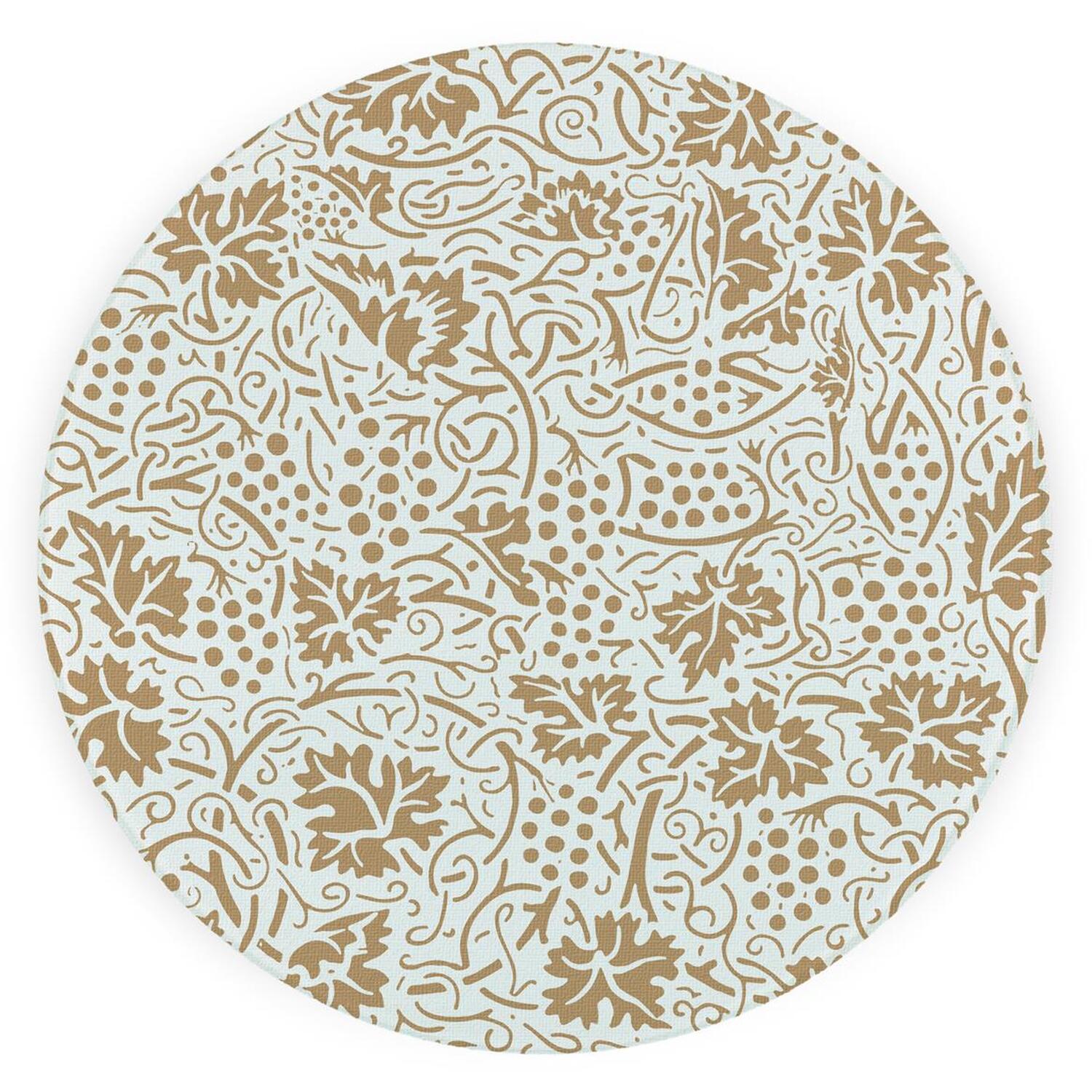 Image of Gold Oak Leaves & Berries Textured&hellip;