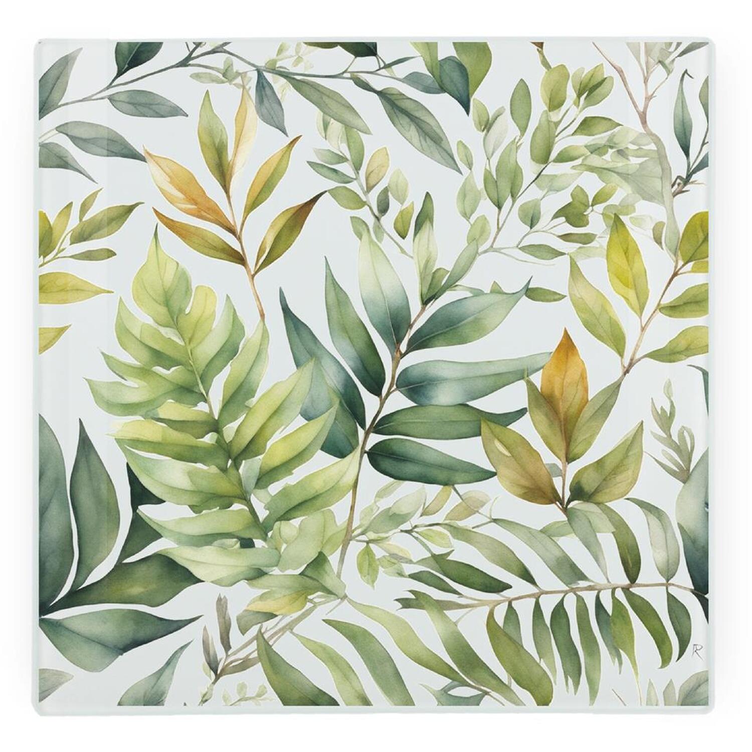 Image of Green & Gold Forest Foliage Glass&hellip;