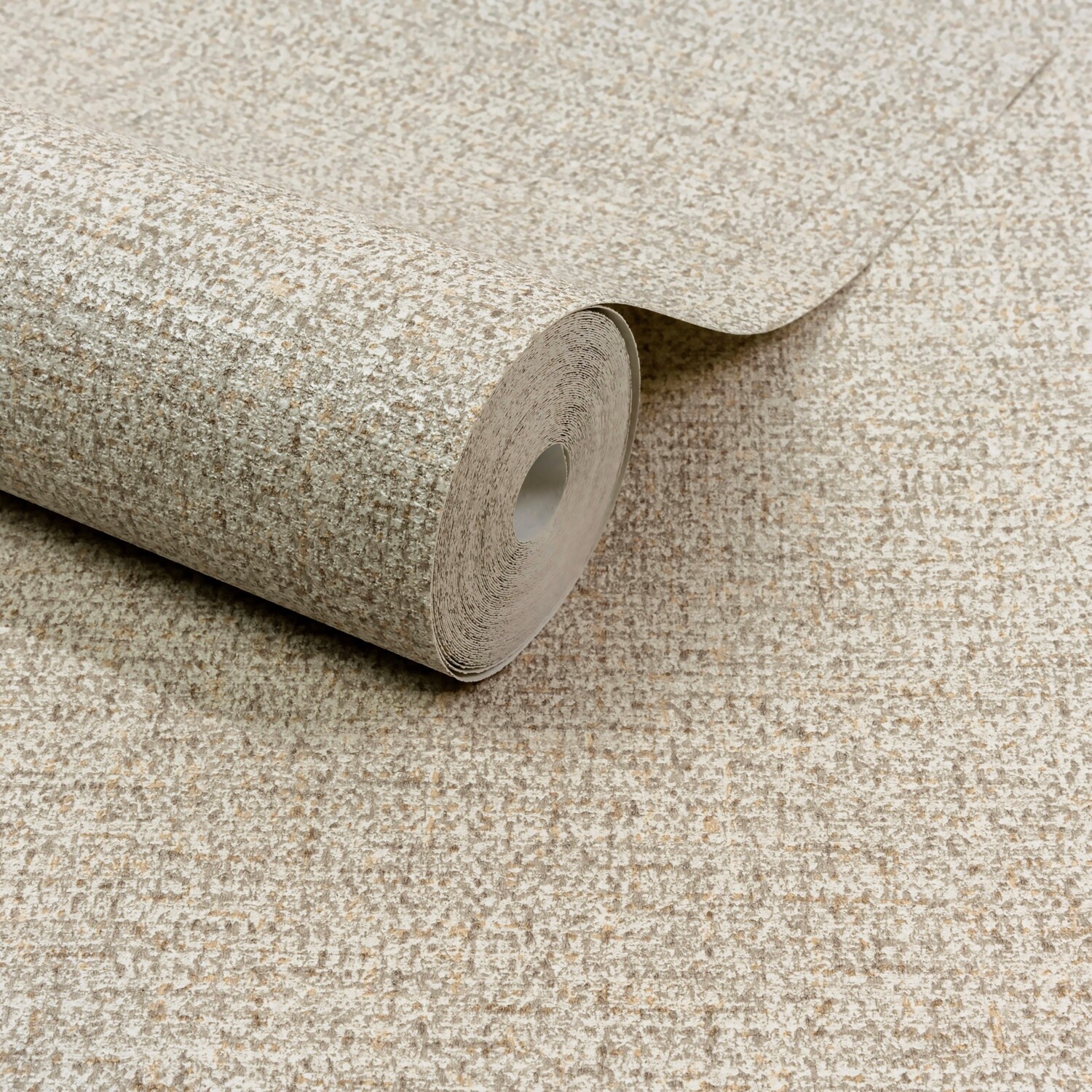 Grandeco Cream Boutique Mysore Twill Plain Fabric Luxury Weight Embossed Wallpaper, - Image 2