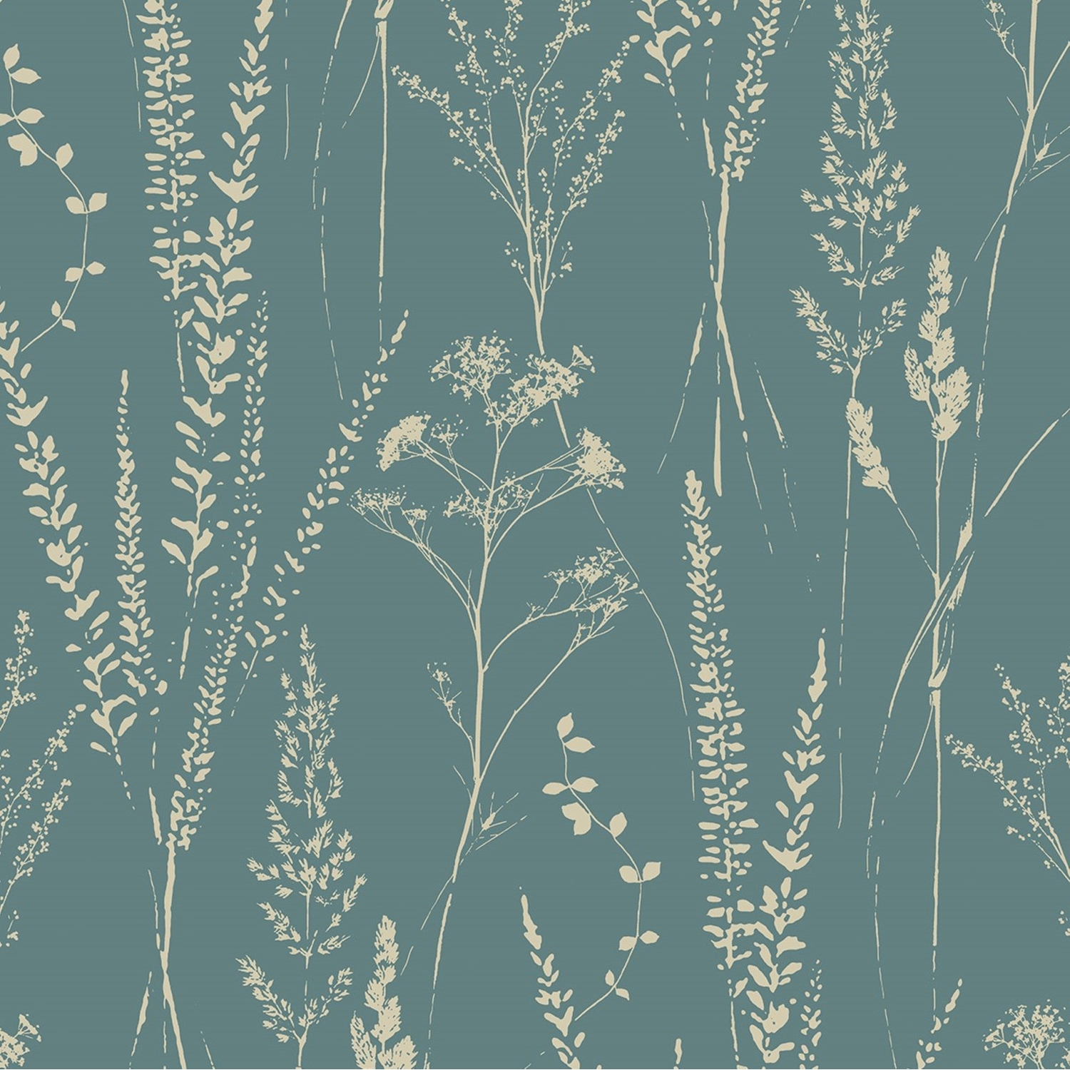 Grandeco Attitude Meadow Flowers Teal Wallpaper Paste The Wall Blown Vinyl - Image 7