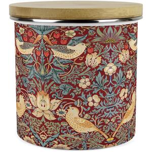 Red Strawberry Thief Large Kitchen Storage Canister