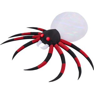 7FT Giant Spider Halloween Inflatable with LED Lights