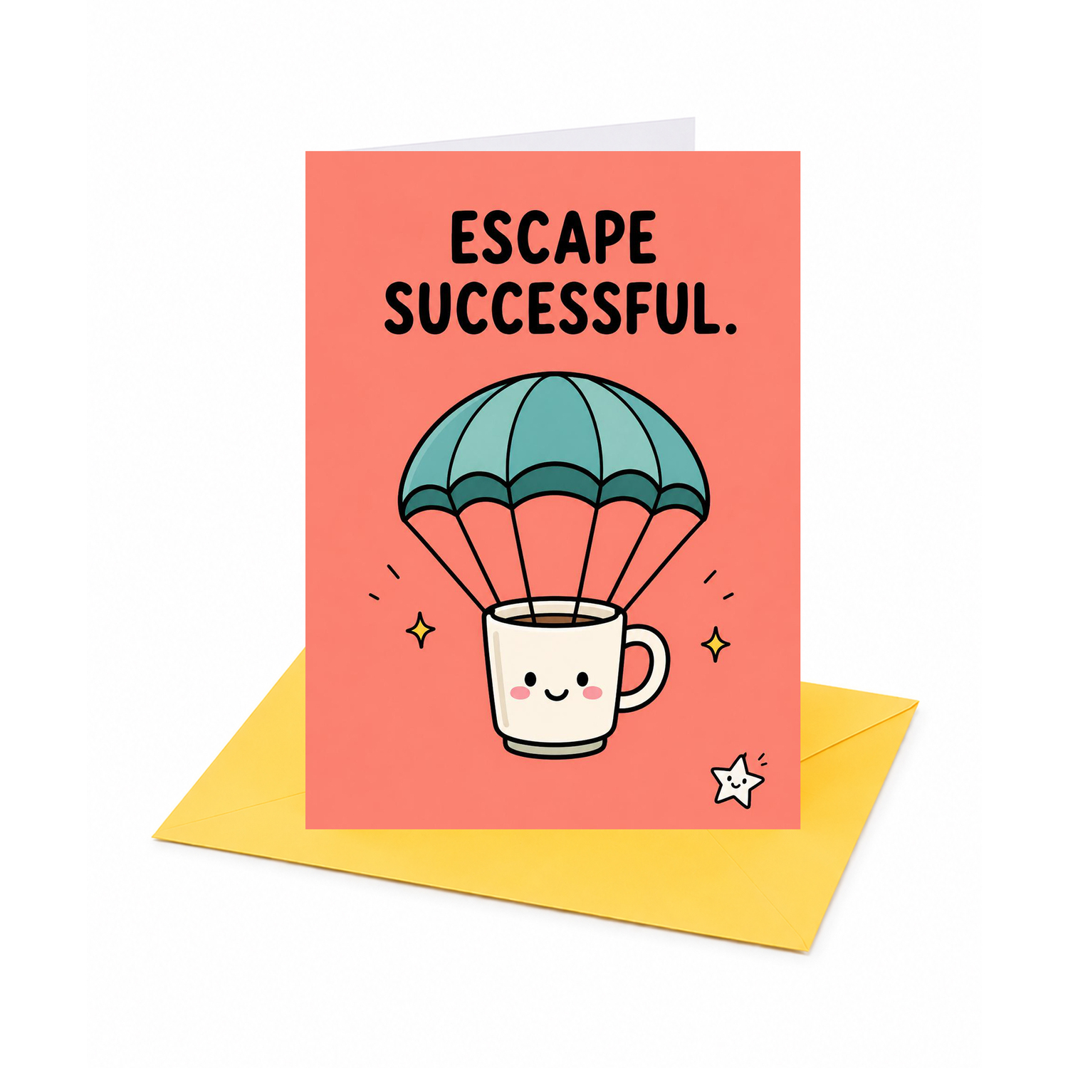 Brightfeel Escape Successful Retirement Congratulations Card - Multi