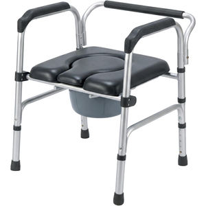 3 in 1 Commode Chair Folding Shower Chair Toilet Seat Riser Adjustable