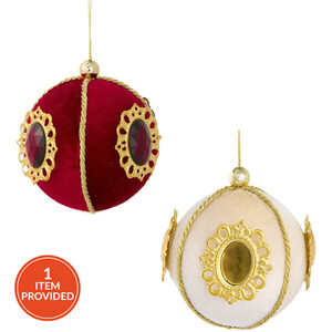 Beaded Velvet Bauble