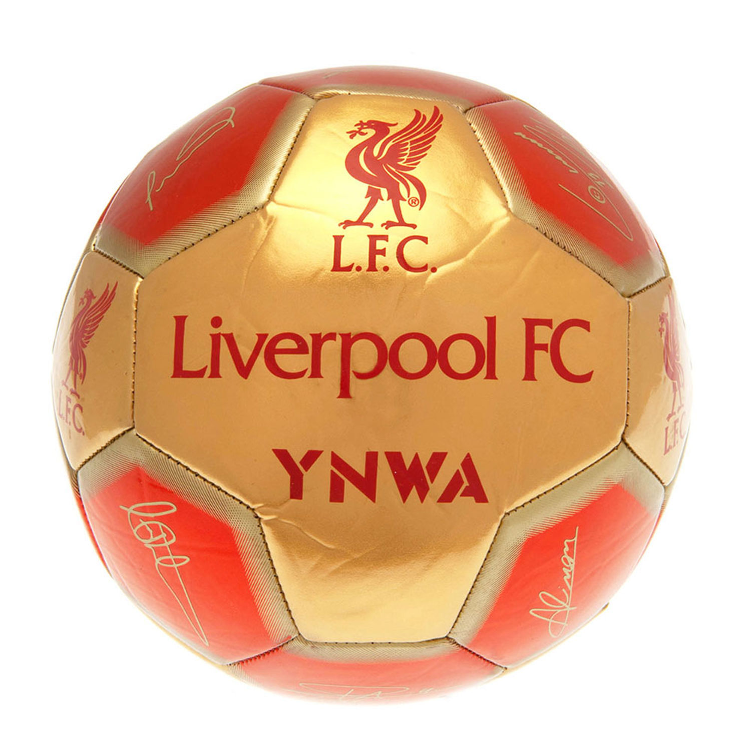 Liverpool Fc Ynwa Signature Football - Red/Gold