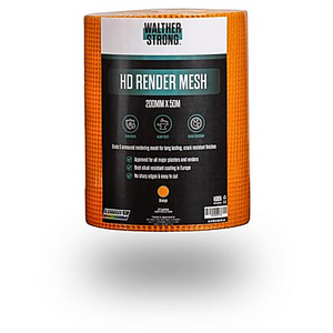 WALTHER STRONG HD RENDER MESH - ORANGE 200MM X 50M