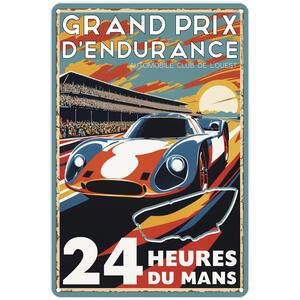 Retro Race Poster Art Portrait Metal Wall Plaque - Home Décor Gift - Goodwood