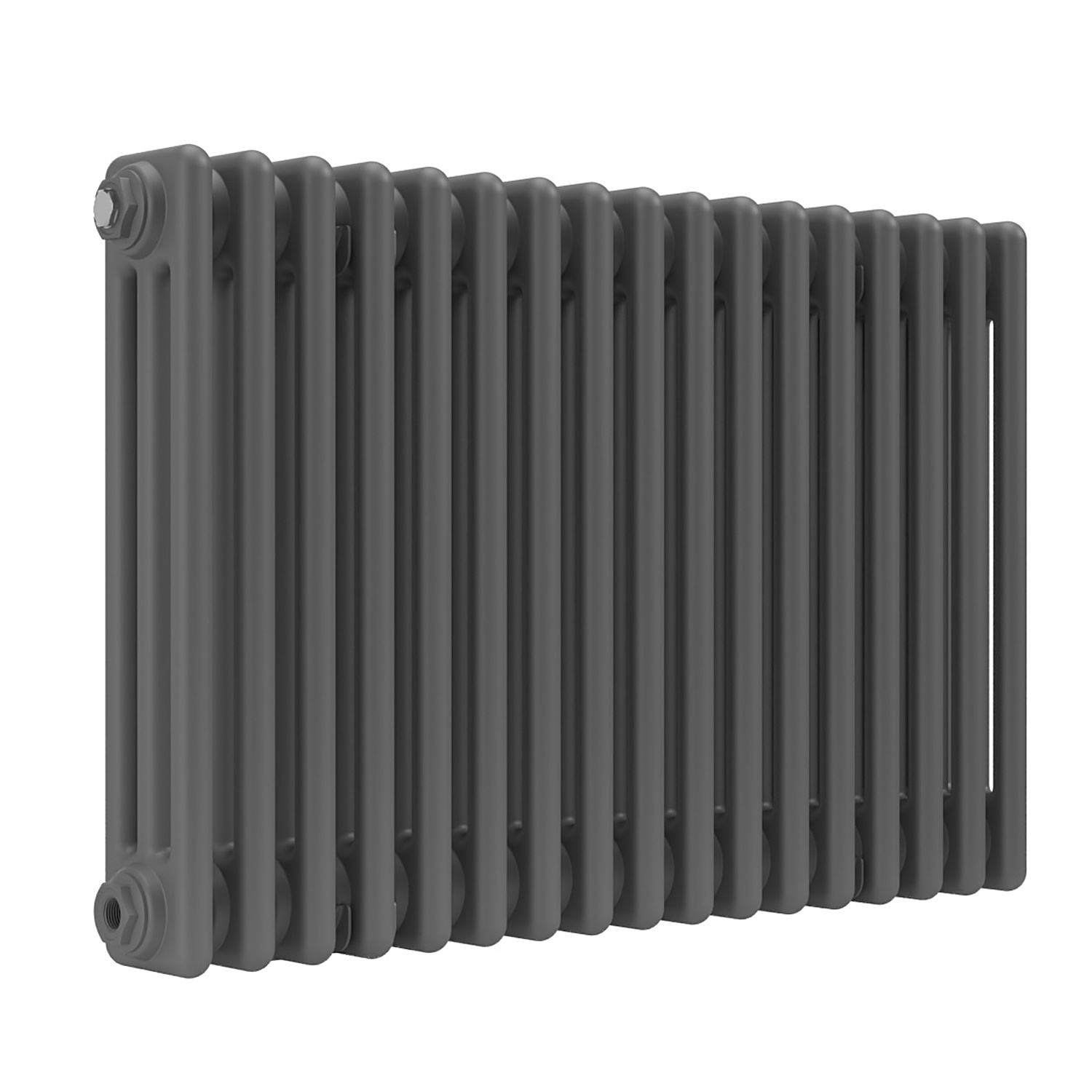Lux Heat Horizontal 3 Column Radiator - Anthracite Grey - 500 Mm X 785 Mm - Anthracite Grey - Image 2