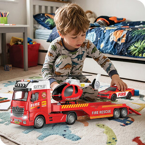 Fire or Police Truck