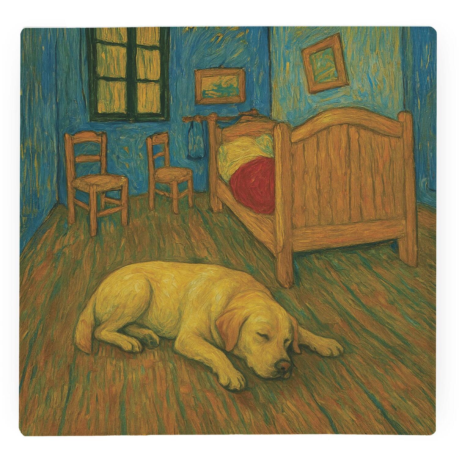 Image of Van Gogh Labrador Large Square Worktop&hellip;