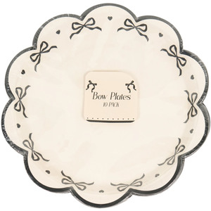 Pack of 10 Bow Paper Plates