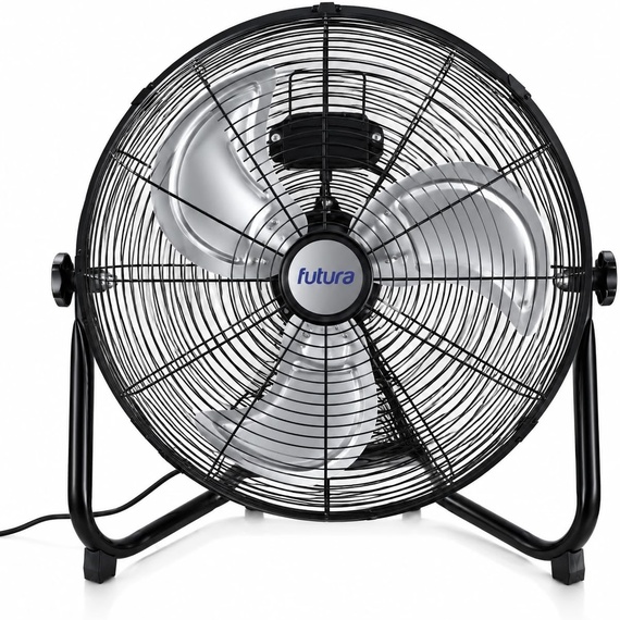 Futura 16 Inch Black Floor Fan
