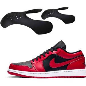 Black Reusable Anti Crease Sneaker Shields Toe Protectors - Set Of 2