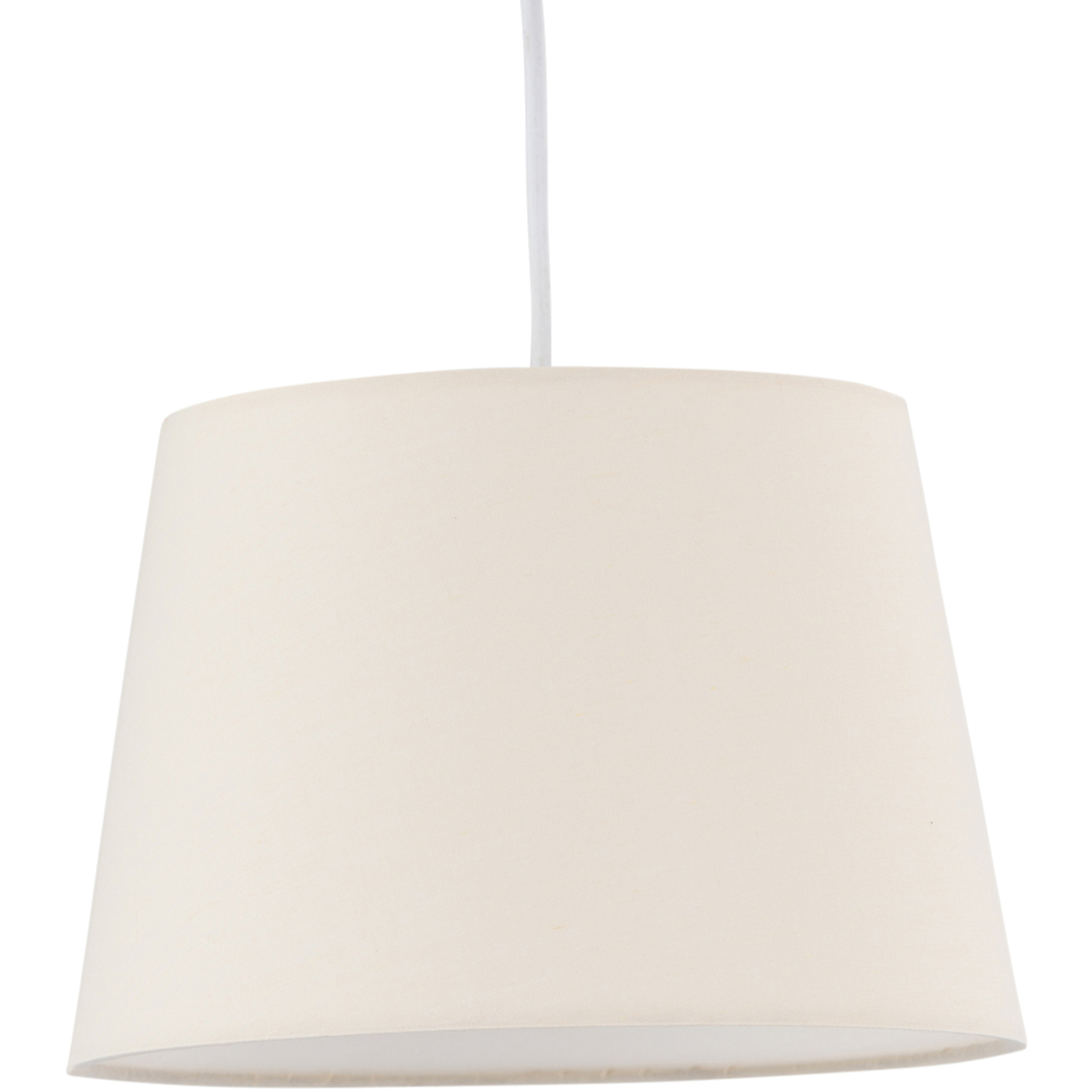 First Choice Lighting Unisex Natural Cotton 23Cm Tapered Cylinder Pendant Or Shade - Image 2