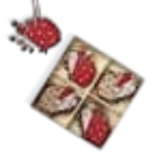 Wooden Hedgehog Christmas Tree Decorations