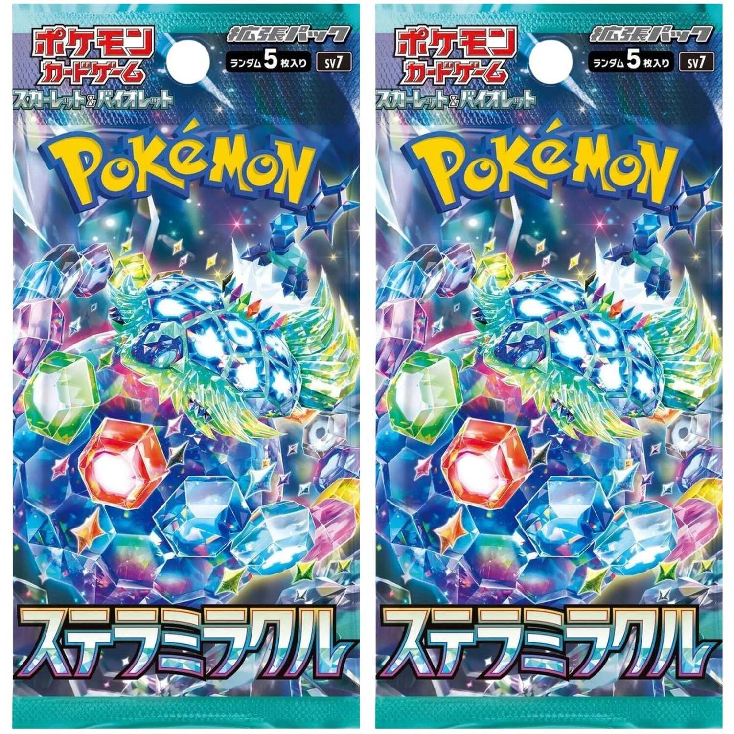 That Chunky Yellow Mouse Unisex Multicolor Pokemon Stellar Crown Jp Stellar Miracle 2-Pack Booster Bundle Tcym - Image 2