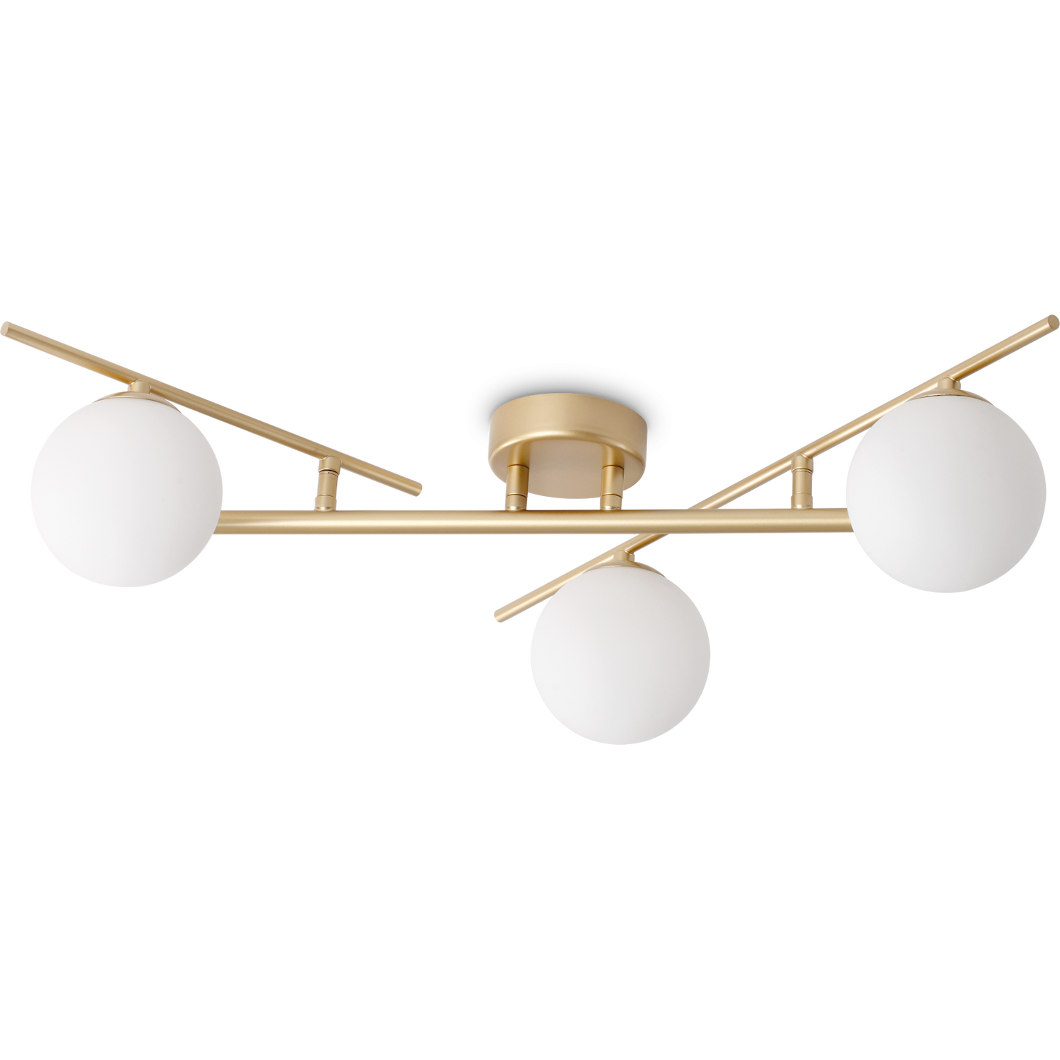 Ideal Lux Lighting Atlas Ceiling Light Brass - Brass