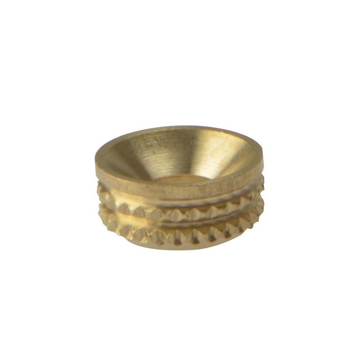 Forgefix Screw Cup Sockets Solid Brass Polished No. 8 Bag 100 - Multi Colour