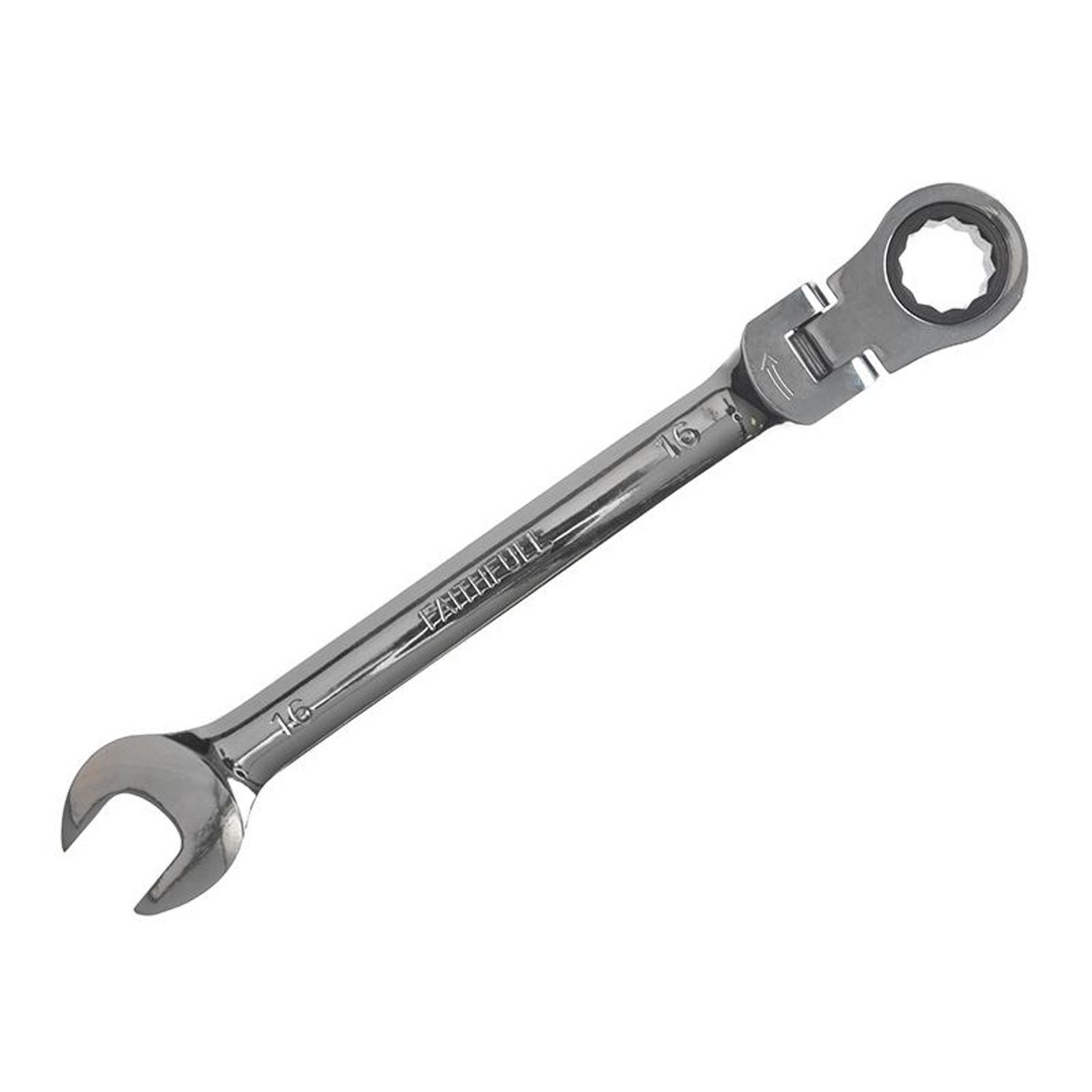 Faithfull Flex Head Ratchet Combination Spanner H - Multi Colour