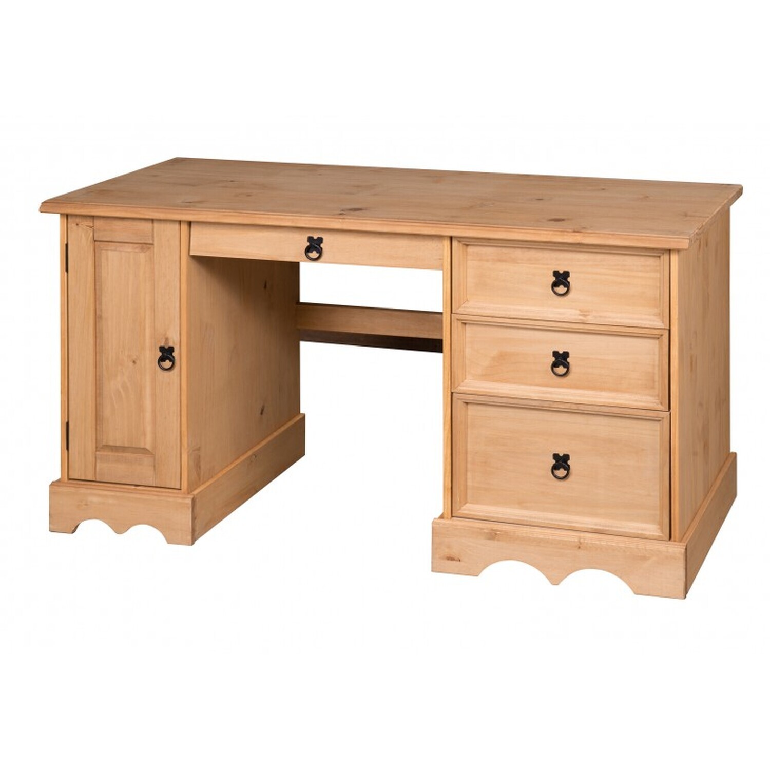 Mercers Furniture Corona Straight Computer Desk - Antique Wax