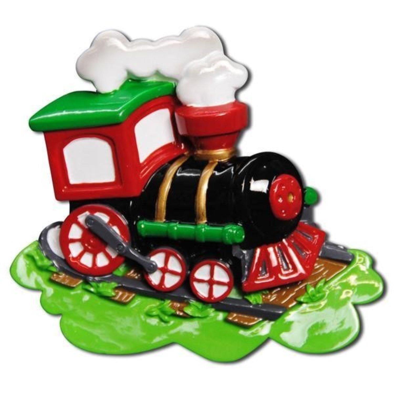 Kdmd Personalised Christmas Train Decoration - White