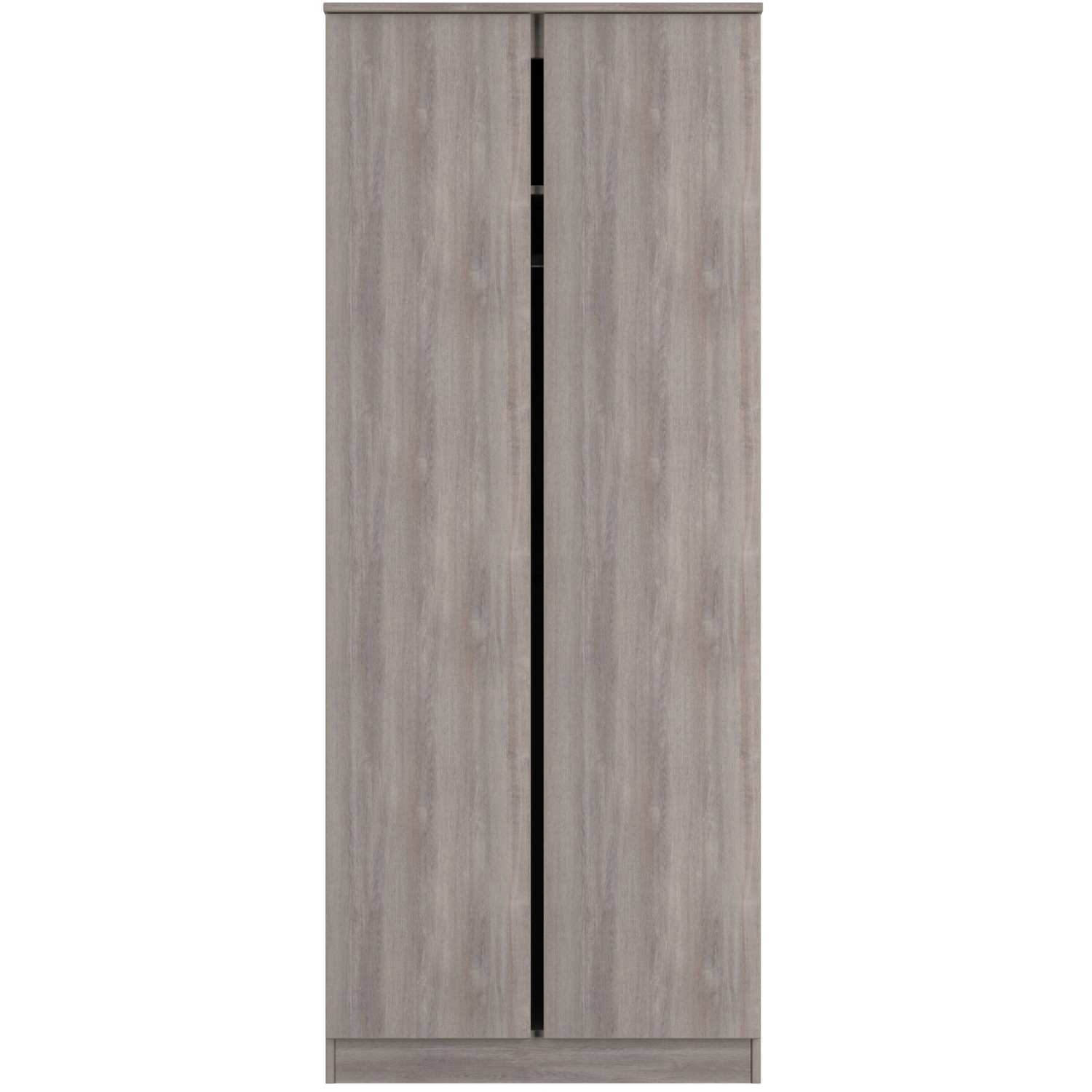 Ready Assembled U Unisex Light Oak Crosby Double Wardrobe In Grey Oak In Size 2 - Image 2