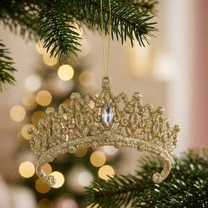 Glitter Tiara Hanging Decoration
