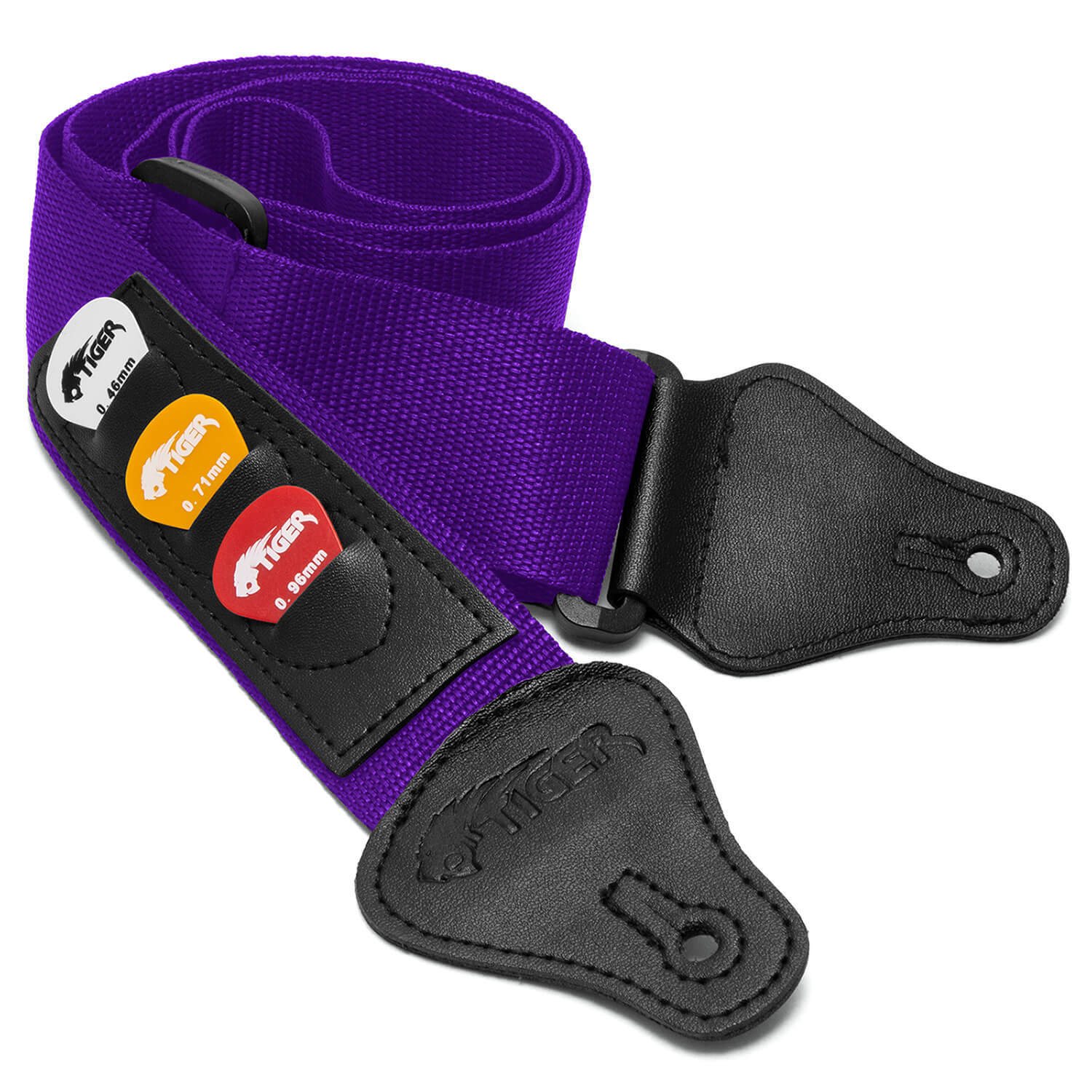 B&Q -  Guitar Strap With Pick Holders & Picks - Image 2