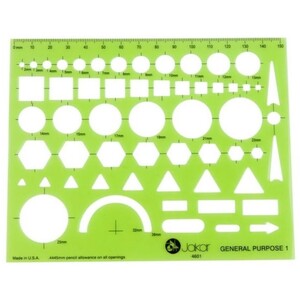 General Purpose Template - Green / 15.5 x 12.1cm
