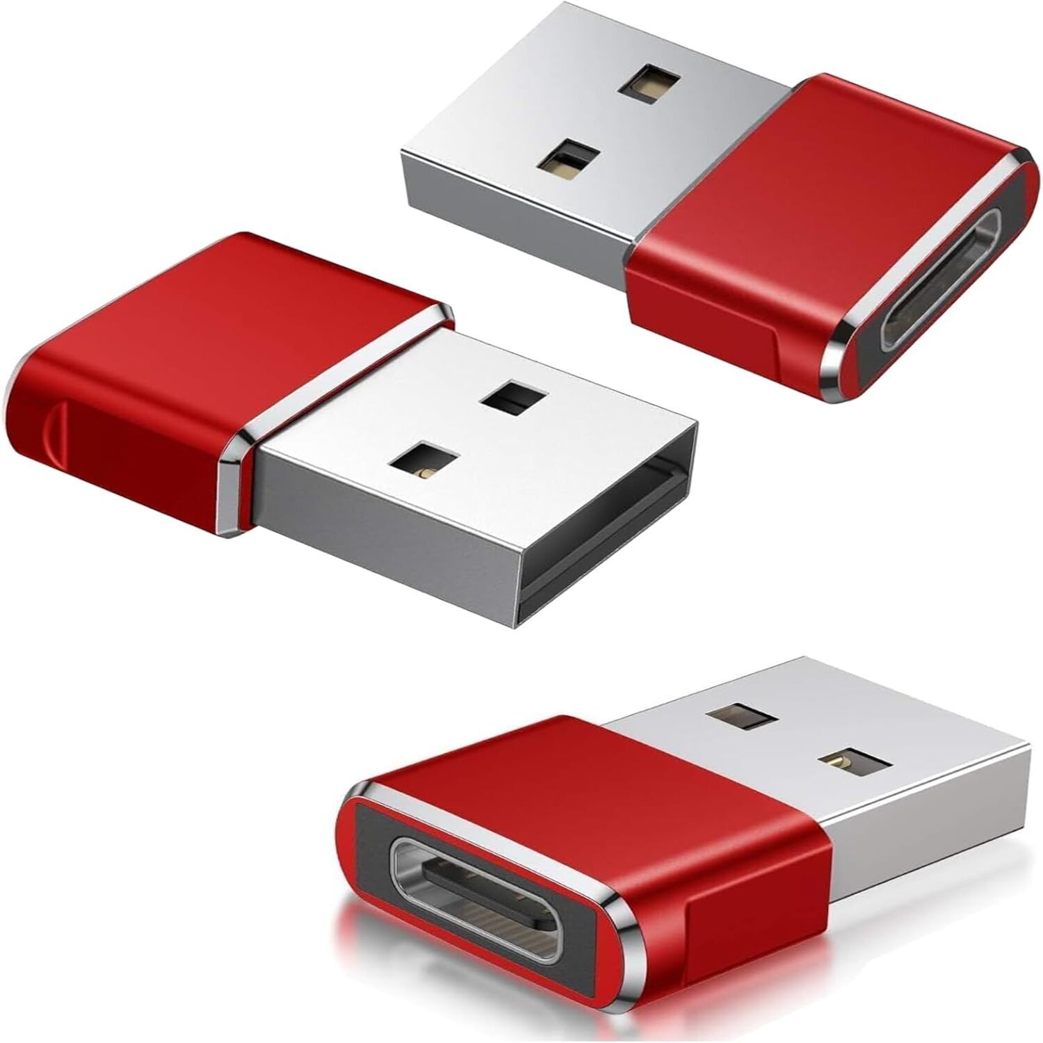 Atek 3 Pack Usb-C Female To Usb-A Male Adapter Converter