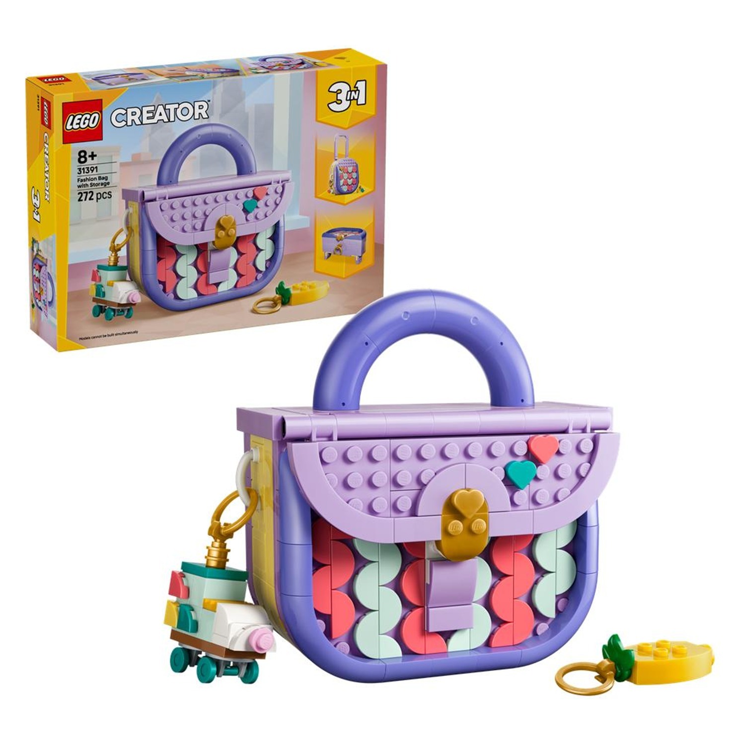LEGO Creator 3 in 1 Fashion Bag With Storage Construction Set 31391 - Image 20