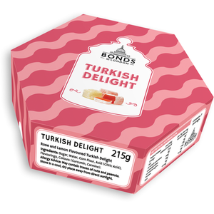 Bonds Rose and Lemon Turkish Delight Box