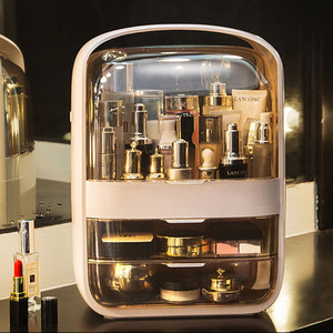 Makeup Storage and Display Box with Lids