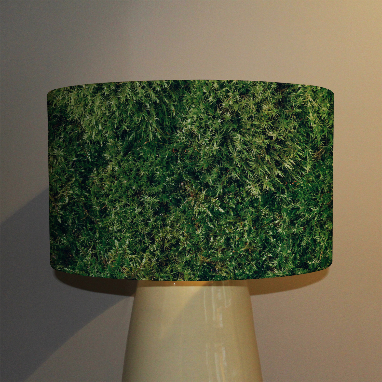 Natural Green Moss Designer Lamp  Ceiling Stylish Shade - Green / 25cm